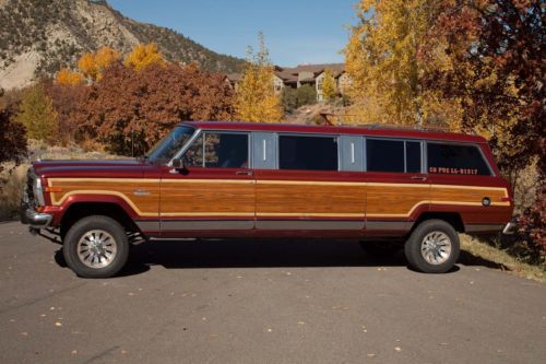 1986 jeep grand wagoneer stretch limousine