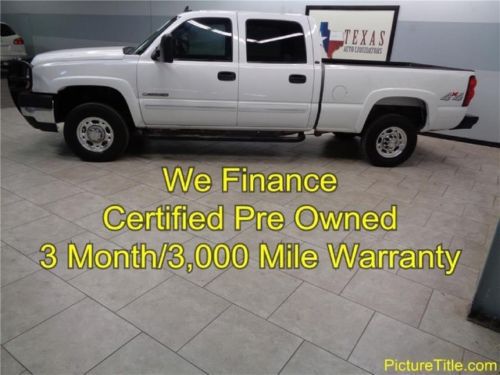 06 chevy 2500 lt3 4x4 leather heated seats crew cab warranty we finance texas