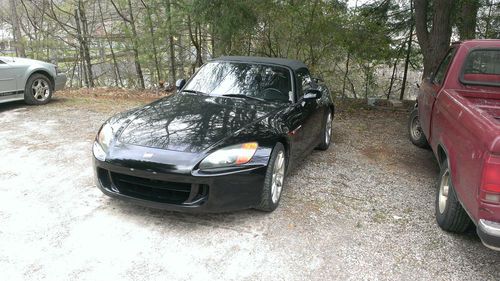 2005 honda s2000 black 2 door convertable