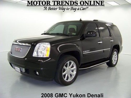 Awd denali navigation dual dvd rearcam roof htd seats 7 pass 2008 gmc yukon 67k