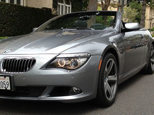 650i convertible 4.8l nav cd keyless start rear wheel drive power steering abs