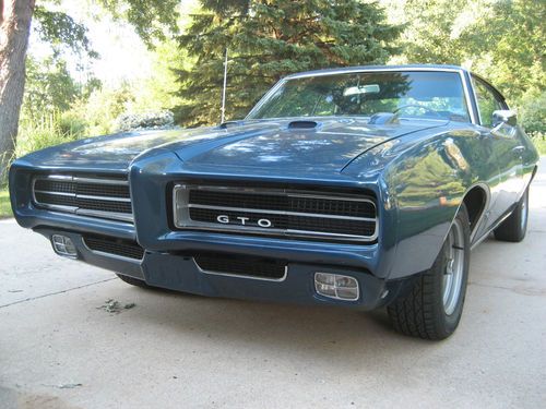 1969 gto 468 aluminum head roller motor liberty blue fast