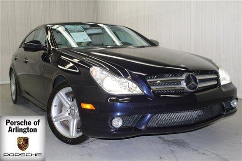 Cls 550 blue navi gps leather memory seats harman kardon audio sedan low miles