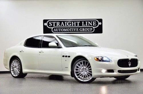 2013 maserati quattroporte s white/tan w/ only 1k miles