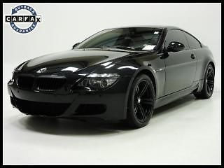 2010 bmw m6 2dr sport coupe smg loaded navigation cd/aux/usb heated seats xenon!