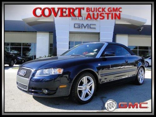 07 audi a4 2.0t quattro awd convertible leather