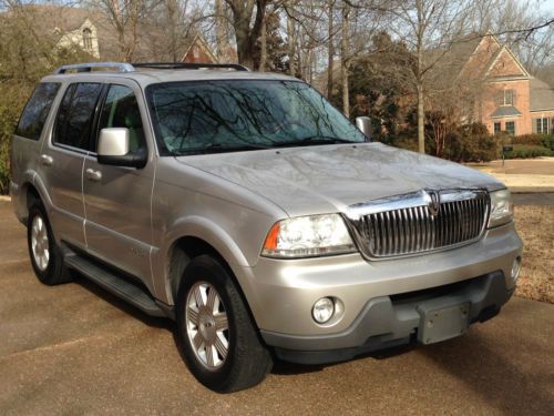 2005 lincoln aviator 4dr 2wd luxury 4.6l dohc v8 eng leather bucket seat silver
