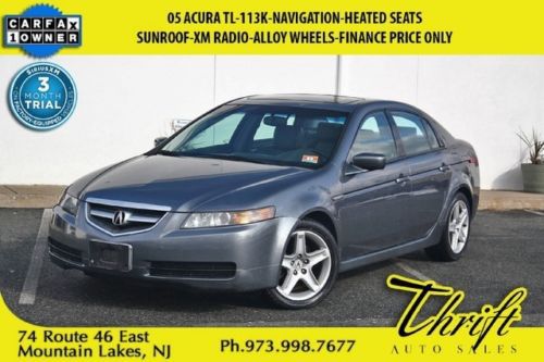 05 acura tl-113k-navigation-heated seats-sunroof-xm radio-alloy wheels