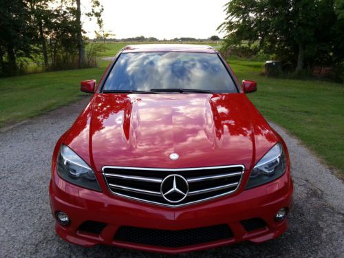 2010 mercedes benz c63 amg sedan loaded w/ nav, harmon kardon, 174mph ltd slip