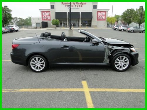 2010 lexus is 250c 2.5l v6 rwd convertible premium repairable rebuilder save now