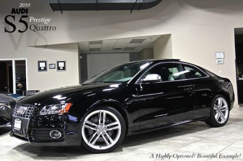 2010 audi s5 quattro prestige 2-tone seats auto loaded extremely clean one owner