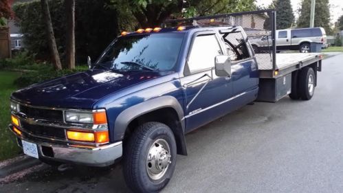 1998 silverado crew cab 3500 flat deck 4x4