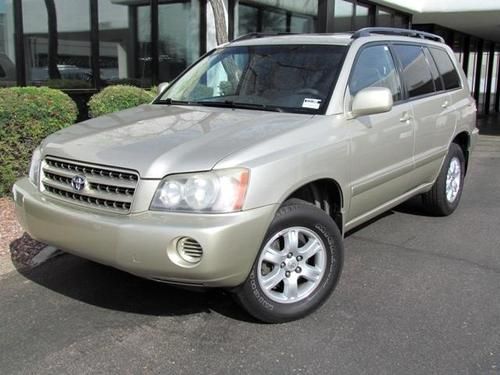 2002 toyota highlander 4dr v6 4wd