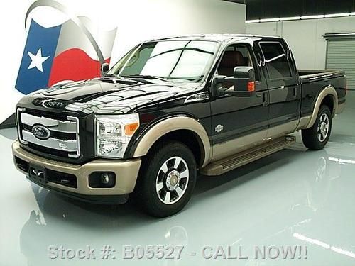 2012 ford f-250 king ranch crew diesel nav rear cam 9k! texas direct auto