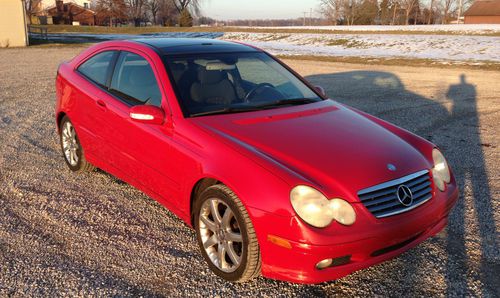 **no reserve**2004 mercedes benz c230 kompressor coupe supercharged