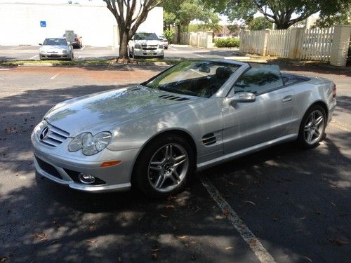 2007 mercedes-benz sl550 sport package 2-door 5.5l extra clean best color, books