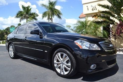 Florida m35 sedan carfax certified just serviced heated cooled leather sunroof