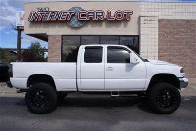 2001 gmc sierra 1500 4x4 ext cab customized lifted 36" tires stereo silverado!