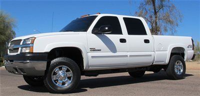 **no reserve** 2004 chevrolet 2500hd duramax diesel crew 4x4 short bed - clean!