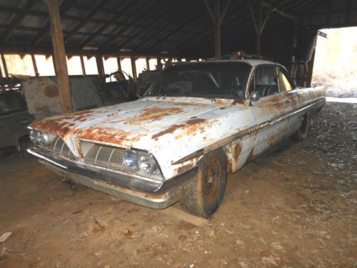 1961 pontiac bonneville 2dr coupe*389 v8 4spd auto*early musclecar project&amp;title