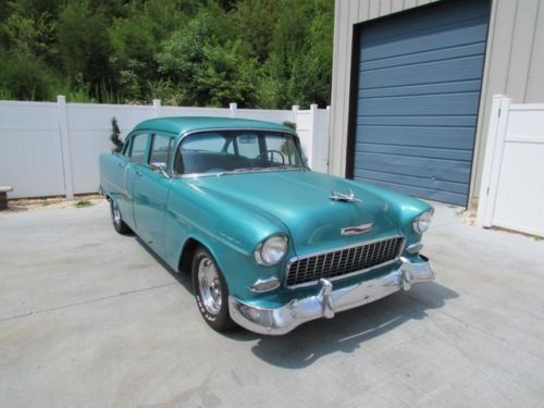 1955 chevy bel air 4 door sedan 150/210 automatic 235 tn title 55 belair