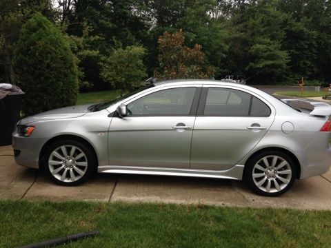 2009 mitsubushi lancer gt-s silver