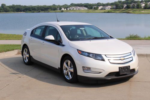 2013 chevrolet volt premium, white diamond tricoat, new, , chevrolet mylink