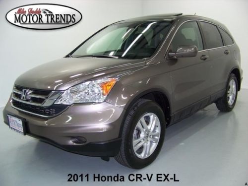 2011 honda cr-v exl ex-l awd navigation sunroof rearcam leather heated seats 53k