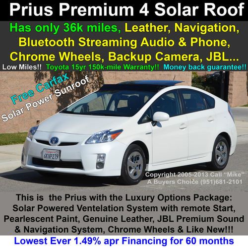 Solar roof+leather+navigation+jbl premium sound+bluetooth+rear camera+warranty!!