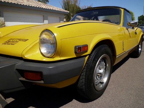 1980 triumph spitfire roadster with overdrive low miles &amp; original inca paint!