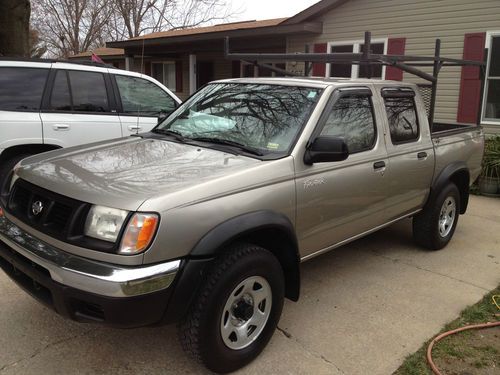 2000 nissan frontier xe crew cab pickup 4-door 3.3l no reserve!!!!!!