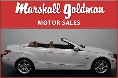 2012 mercedes benz e350 cab white with natural beige nav  sport pkg  7500 miles