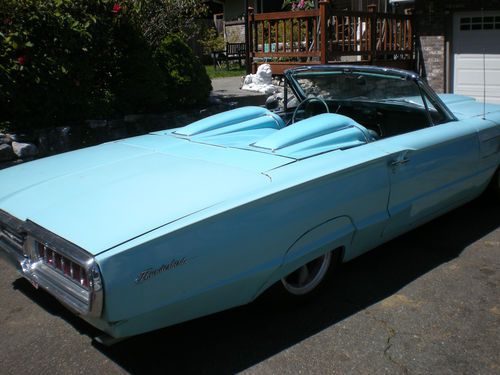 1965 thunderbird convertible all stock &amp; original unrestored ca. car no reserve