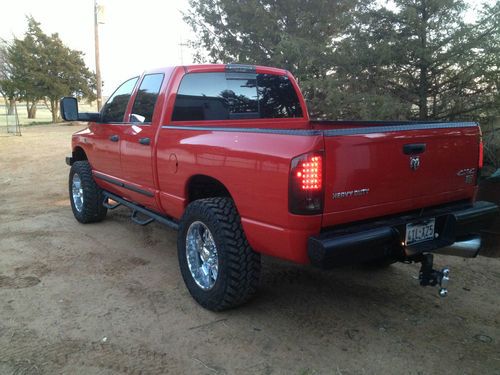 Sell Used Red Dodge 2500 Cummins Smarty Exhaust Four Door 4x4 Four Wheel Drive 59l In