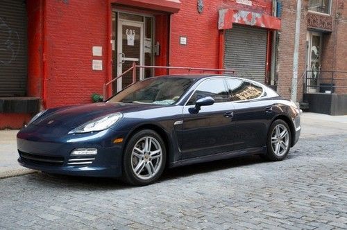 2010 blue porsche panamera 4s sedan