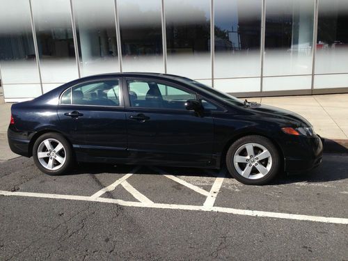 2007 honda civic ex sedan black 4-door 1.8l