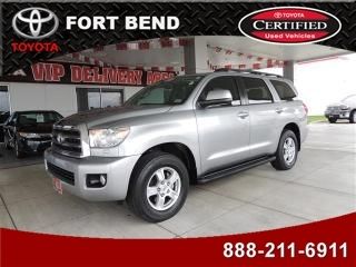 2011 toyota sequoia rwd lv8 auto sr5 alloy wheels bluetooth leather certified