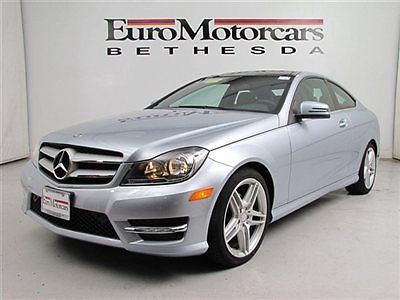 C250 coupe c 250 silver black mercedes navigation amg warranty dealer financing