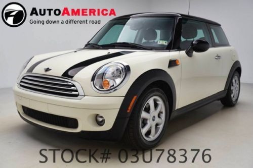 30k one 1 owner low miles 2010 mini cooper hardtop leather  cd autoamerica