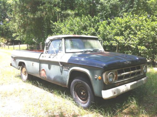 1968 dodge sweptline d200 camper special truck long bed rat rod project