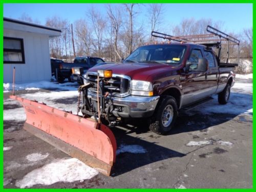 2004 ford f-350 crew cab xlt 4x4 v-10 rear air shocks plow / dump no reserve