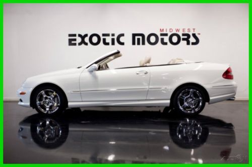 2007 mercedes benz clk550 cabriolet, white on stone, 72k miles, only $19,888!!!