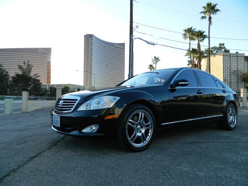 2007 mercedes-benz s550 v8 black/black nav 19" wheels - fully loaded - must see