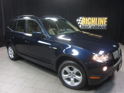 2007 bmw x3 3.0si, 225hp, all-wheel-drive, pano roof, comfort seating, clean