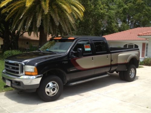 2001 f-350 lariat le  7.3 dual rear wheel 4x4 crew cab diesel