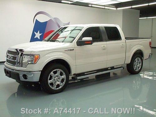 2012 ford f150 lariat crew 5.0 sunroof nav rear cam 11k texas direct auto