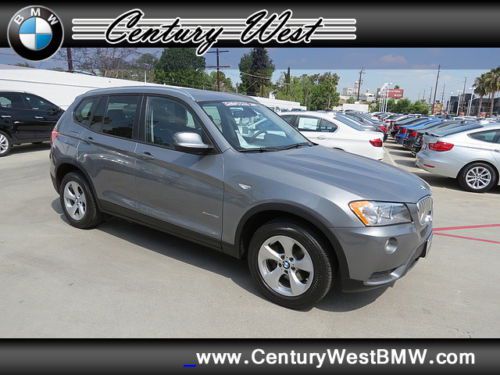 Certified leather nav awd x3 xdrive28i sport utility 4d gray abs (4-wheel)