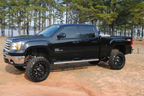 2010 gmc duramax 6.6l lifted 20" rims 35" tires perfect 4x4