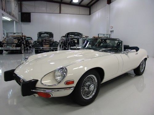 1974 jaguar xke convertible, 4-speed manual, #'s matching v12, air conditioning!