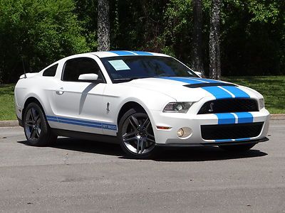 White gt500 5.4l upgraded vmp supercharger blue black leather navigation